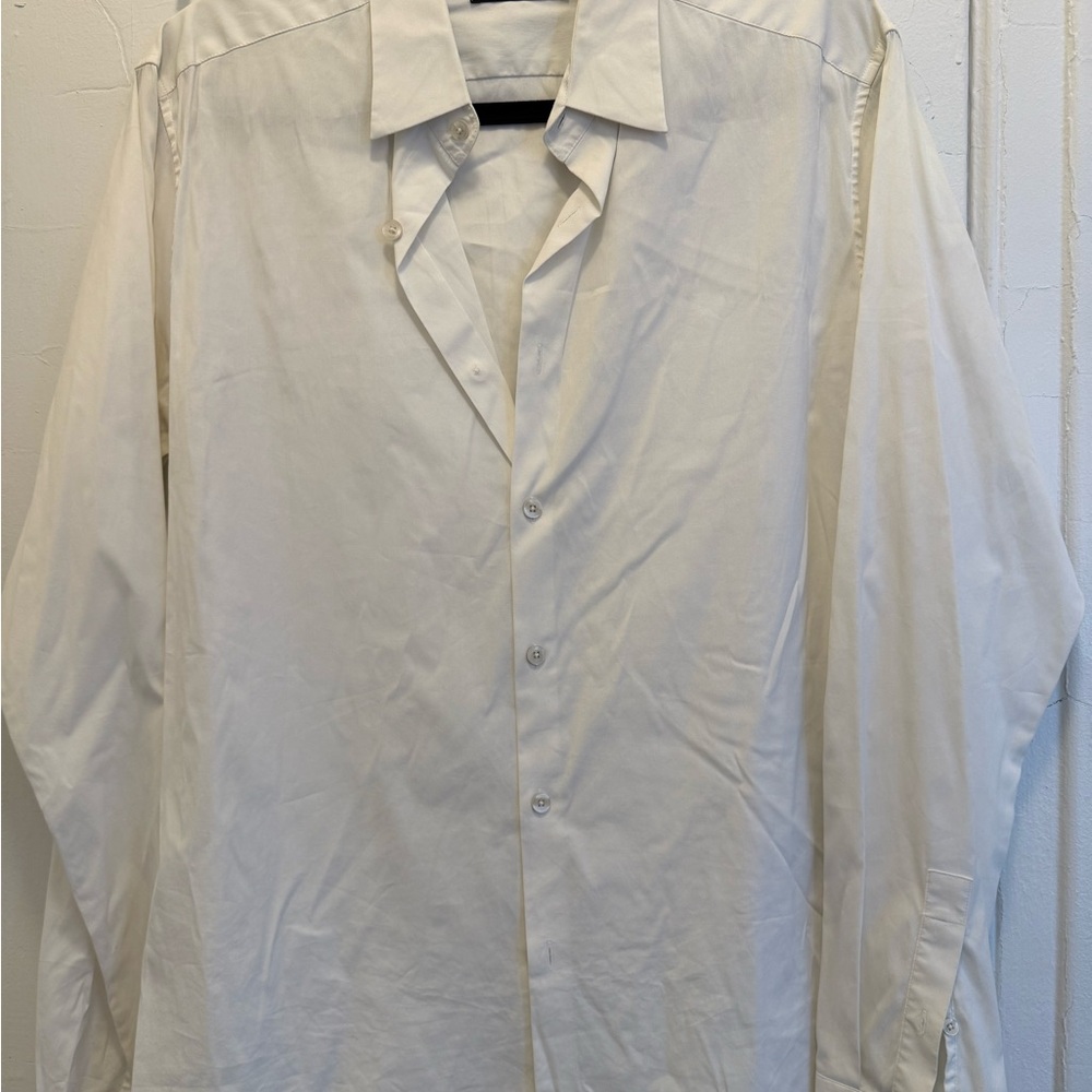 Theory Cream Dress Shirt for Men